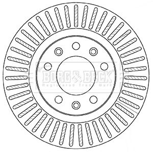 BORG & BECK Тормозной диск BBD5357